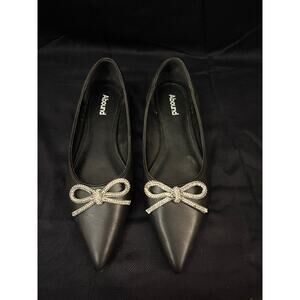 Abound Gorgi Flats Nordstrom Black Pointed Toe 8 Dark Fairy Whimsy Goth